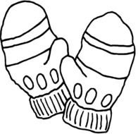Mitten Coloring Page N2
