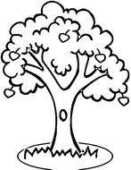 Apple Tree as a graphic illustration