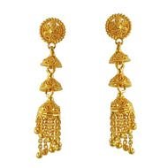 Gold Earrings Designs For Girls