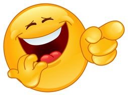 Clipart of Laughing Smiley Face