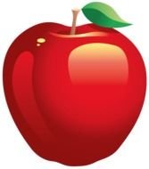 cartoon nice Red Apple Clip Art drawing