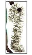 snake of money in the lady's hand