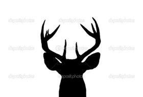 Buck Deer Head Silhouette N3