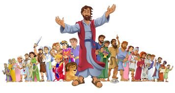 Cartoon Bible Characters drawing