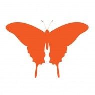 Orange Butterfly Clip Art N16