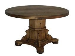 medieval round wooden table