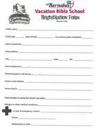 School Registration Form drawing