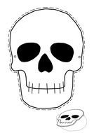 Skull as a graphic illustration