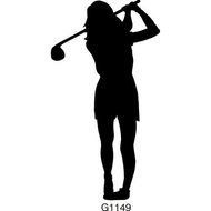 Golfer Silhouette Clip Art N14