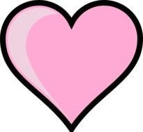 Pink Heart Border Clip Art N6
