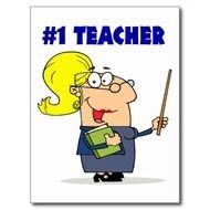 Cartoon Number One Teacher