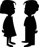 Boy And Girl Clip Art drawing