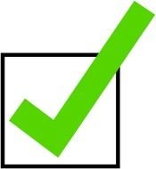 Check Box green darwing