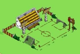 Soccer Field green drawing