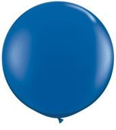 painted blue round balloon