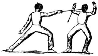 Fencing Clip Art drawing