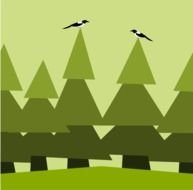 Forest Clip Art drawing