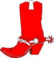 Cowgirl Boots And Hat Clip Art N3