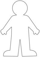 Human Body Outline Printable drawing