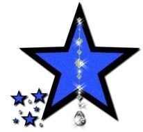 neon Blue Star drawing