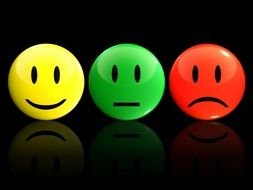 Happy Sad Faces drawing