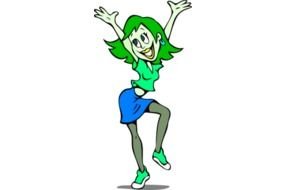 Woman Dancing Clip Art drawing