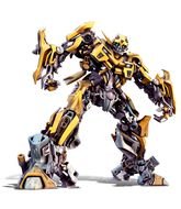 painted yellow moving transformer