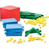 red, blue, green and yellow blocks of the designer
