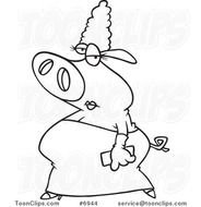 Black Dress Cartoon N2
