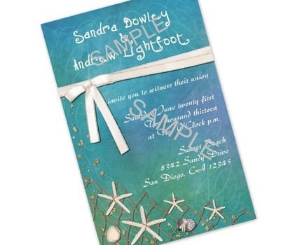 Beach Theme Quinceanera Invitations Templates