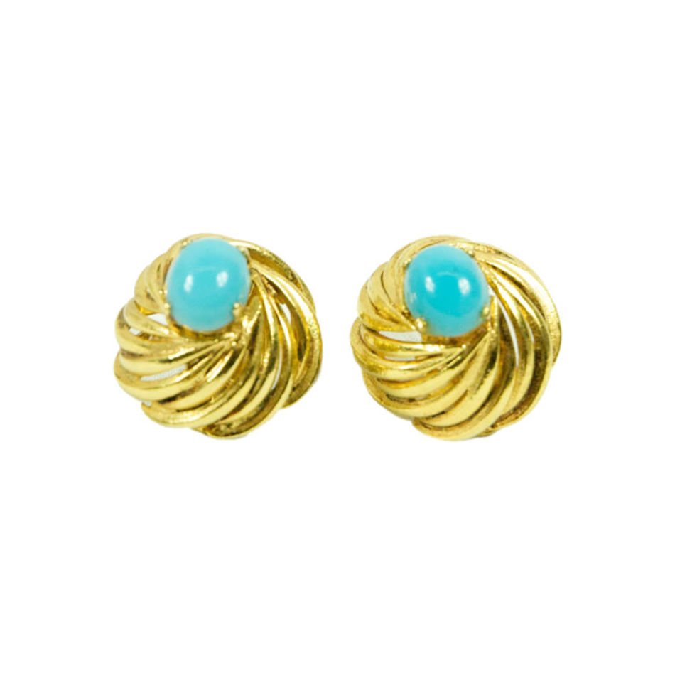Christian Dior Clip On Earrings Gold