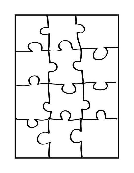 Free Puzzle Piece Template Printable