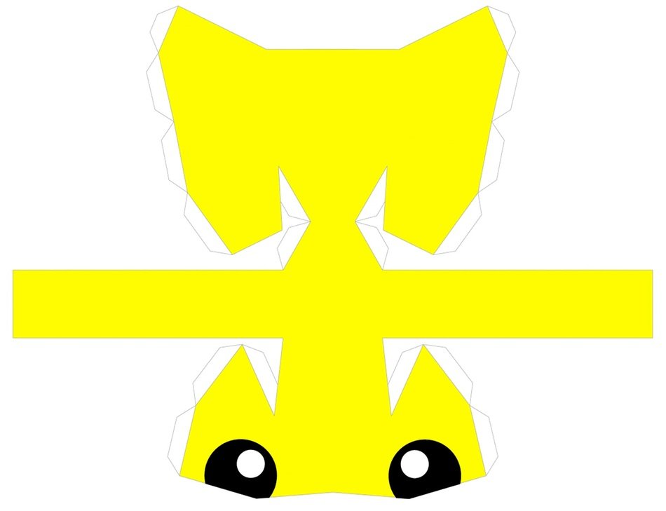 Stuffed Pikachu as a graphic illustration