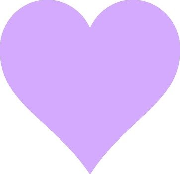 Light Purple Heart Clip Art N2