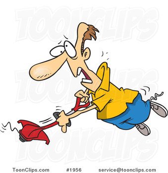 Cartoon Weed Wacker