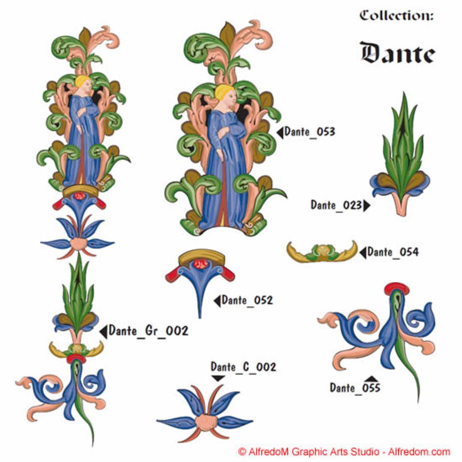 Illuminated Letters Clip Art N2