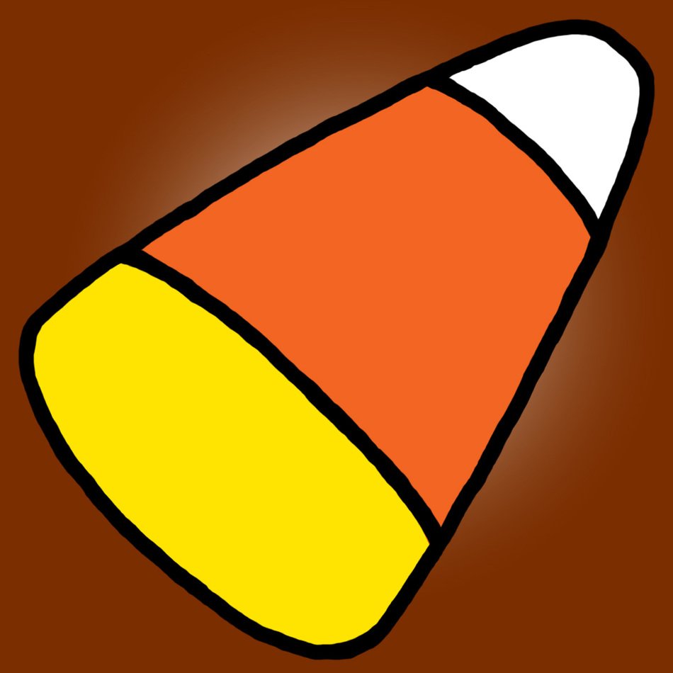 corn candy on a brown background
