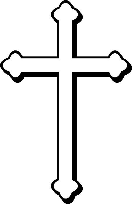 black and white cross like graphics
