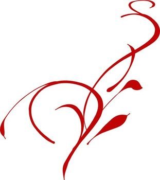 Red Swirl Clip Art N9