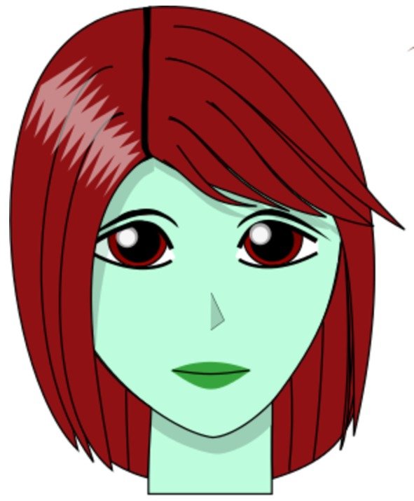 Pretty Girl Clip Art N11
