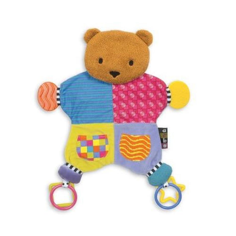 12 Inch Blanket Teether Bear Kids Preferred Bears FAO Schwarz reg
