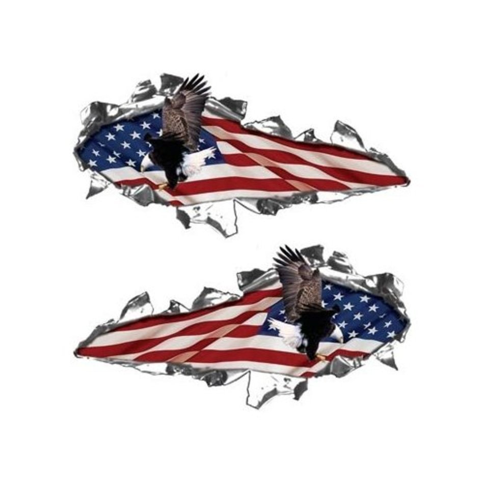 Ripped American Flag N2