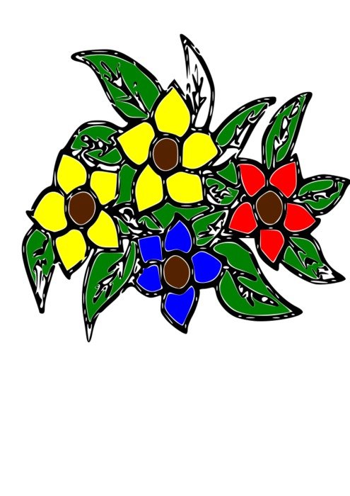 Flores Colors Clipart drawing
