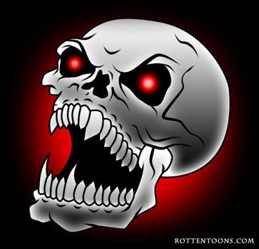 Evil Skull Art
