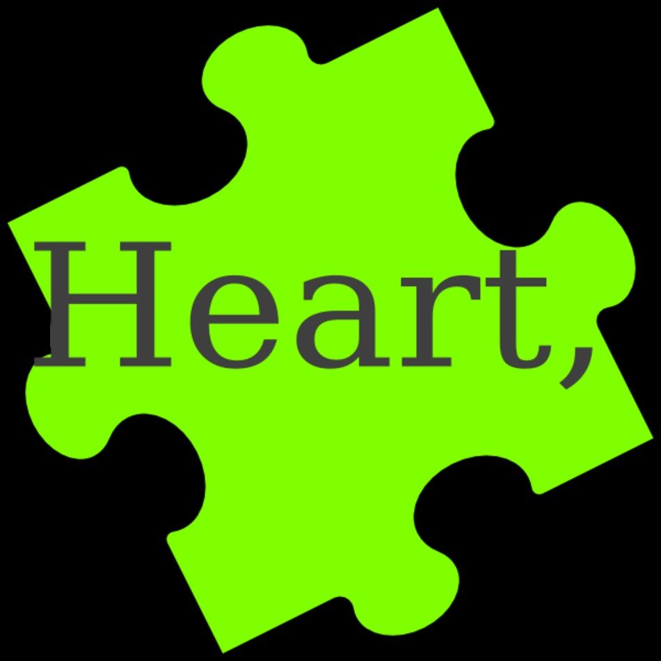 Heart Puzzle Piece Clip Art N5