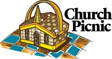 Church Picnic as a graphic illustration