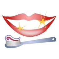 Clean Teeth Clip Art drawing