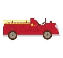 Fire Truck Clip Art Vintage Graphic