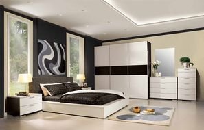 interior of a modern bedroom as a picture for clipart