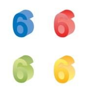 Number 6 Clip Art Free N6